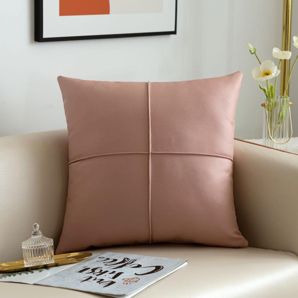 Minimalist Ins Solid Color Technology Cloth Cushion Covers For Home Sofa Bed Throw Pillowcase Living Room Decorative