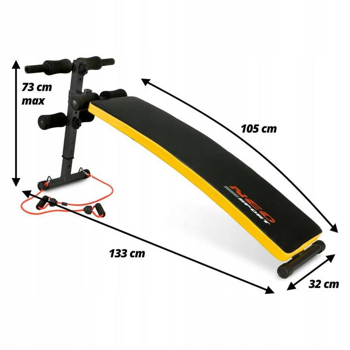 Neo-Sport incline exercise bench + expander