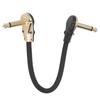 Guitar Patch Cable 5.9in Right Angle Noise Reduction Anti Jamming Flat End Effect Pedal Cable