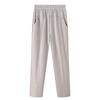 Lady's Wide-Leg Pants Spring/Summer High Waist Loose and Slimming Thin Straight Drooping Cropped Casual Lady's Pants Summer