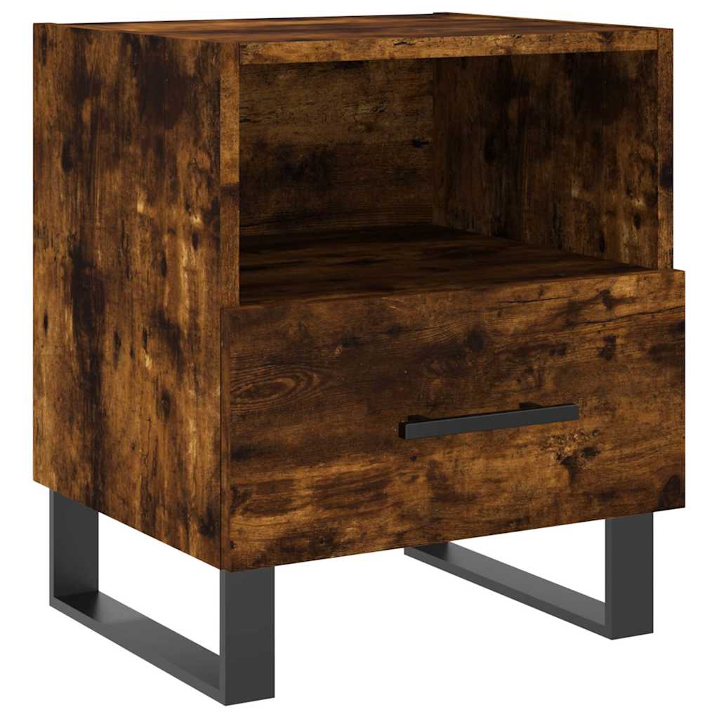 Nightstands 2 pcs Smoked Oak 40 x 35 x 47.5 cm Particleboard