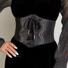 Rivet Fashionable And Strap Design Women Elastic Waistband For Dressing Dress