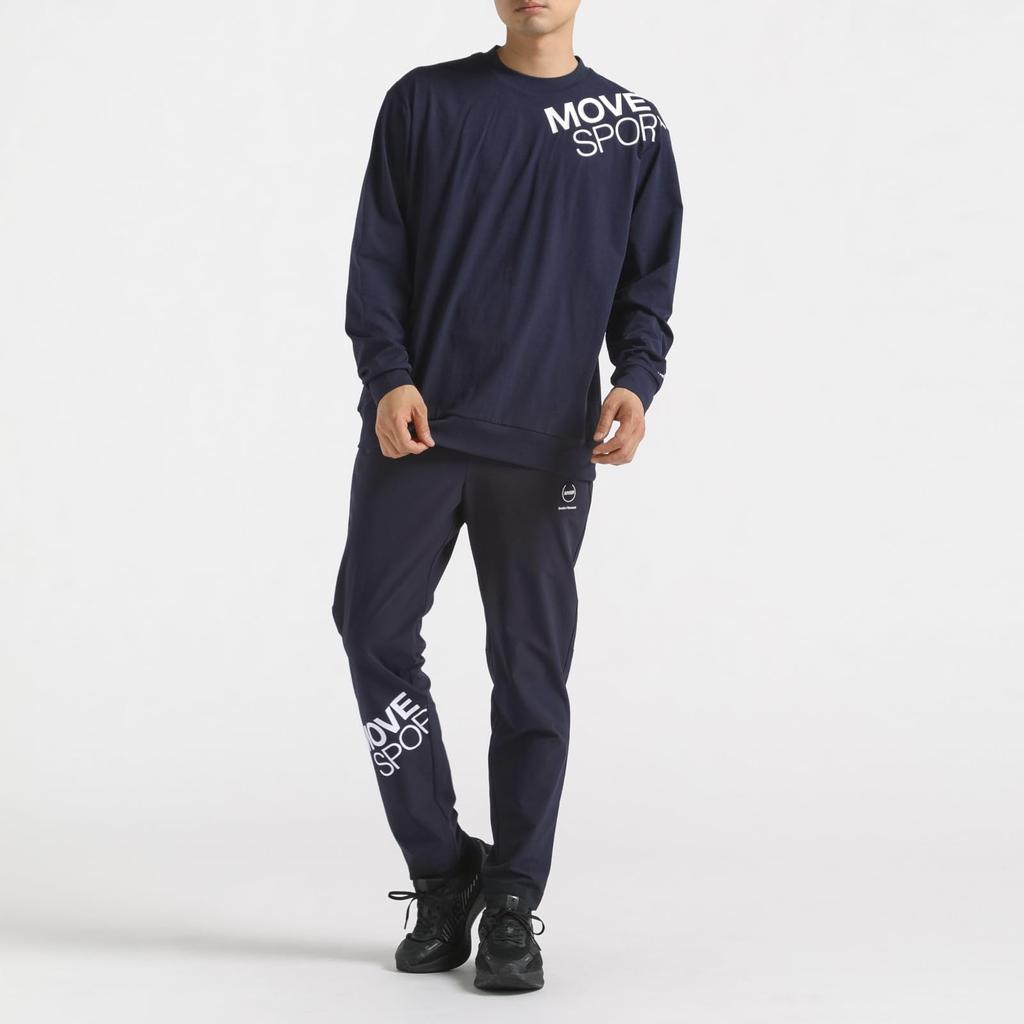 Long Sleeve Shirt Descente TOUGH Long Sleeve Shirt Stretch UV Protection Training Running NV00 M [Move Sports] (UPF50+) (ST4FLT03M)