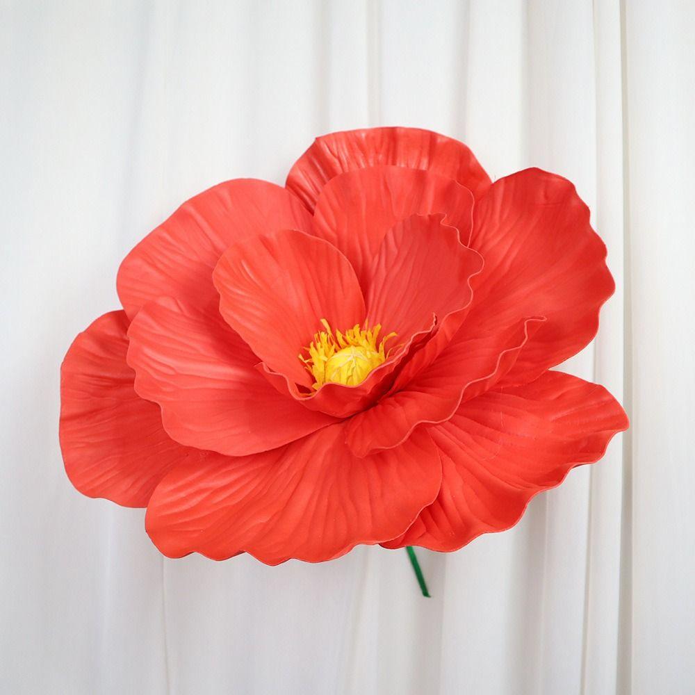 Fleur Artificielle 40cm Fleurs Artificielles Usage Extérieur Fleur en Mousse PE Grande Taille Matériau Mousse Arrière-plan Photobooth Arrière-plan Mariage