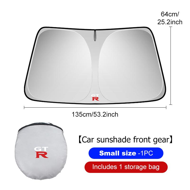 

For Nissan Car Front Window Sunshade Cover Anti-UV Sun Visor Protector Cover GTR GT-R NISMO R35 Teana Skyline Kawasaki