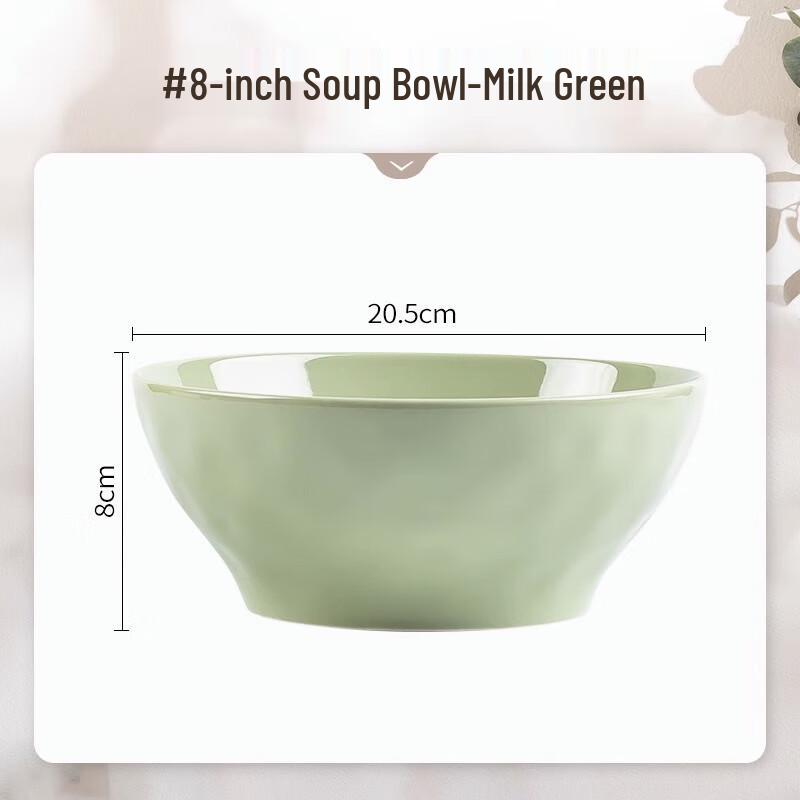 Mode Lanka 8-inch Nordic Enamel Soup Bowl