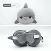 Cute Cartoon Ushaped Pillow With Water Crystal Fabric For Home And Travel