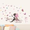 The New Butterfly Beautiful Faery Bedroom Waterproof Sitting Room Background Wall Stickers Can Be Re