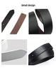 Men's 3.5CM Two-Layer Leather Belt with Automatic Buckle