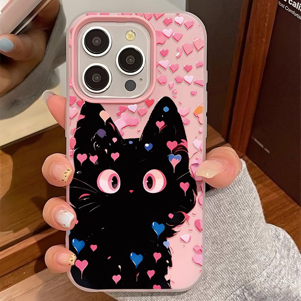 Malovaný kryt na telefon pro iPhone 15 11 13 14 pro 15 16 Pro Max 12 13 16 Pro Roztomilý Módní Vtipný Kryt na telefon se šňůrkou Nejnovější Doporučení Top prodeje