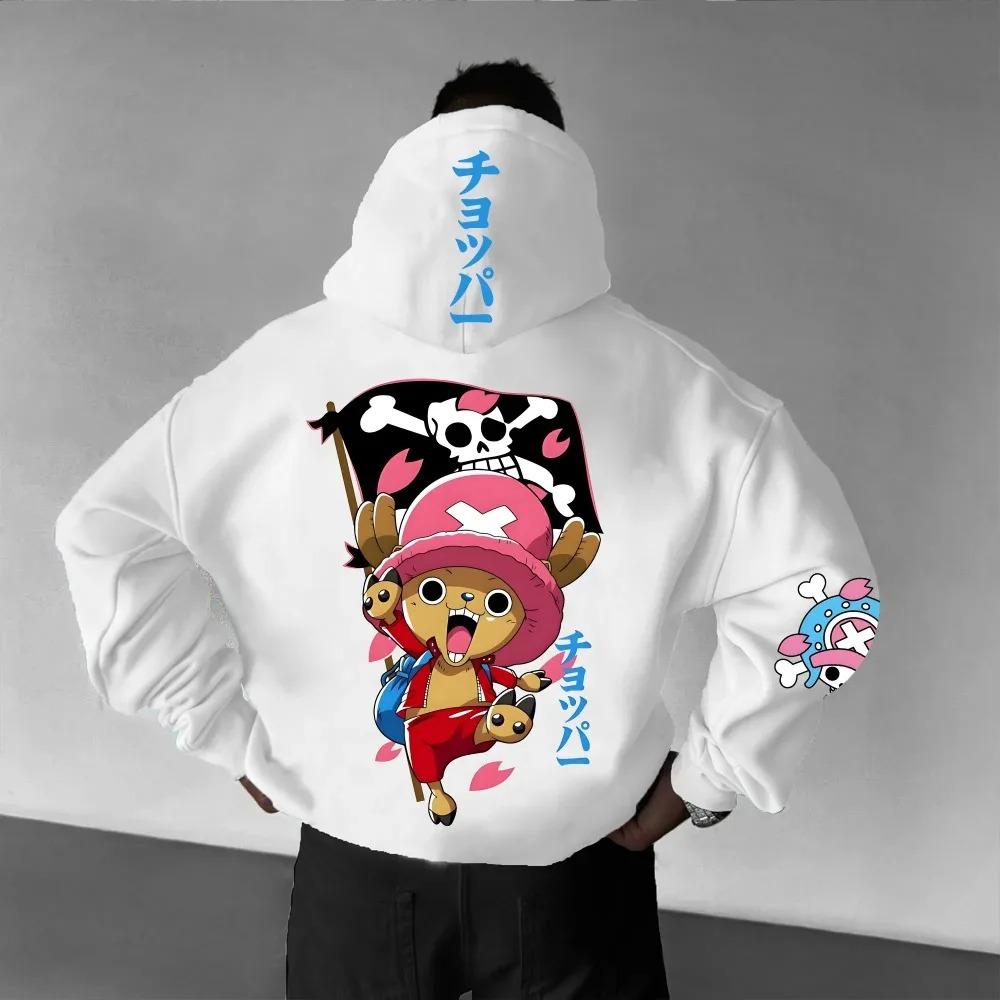 2026 ONE PIECE Unisex Mikina Svetr Tony Tony Chopper Japonsko Anime Léto Podzim Nové Kluci Dlouhý Rukáv Rodič-Dítě