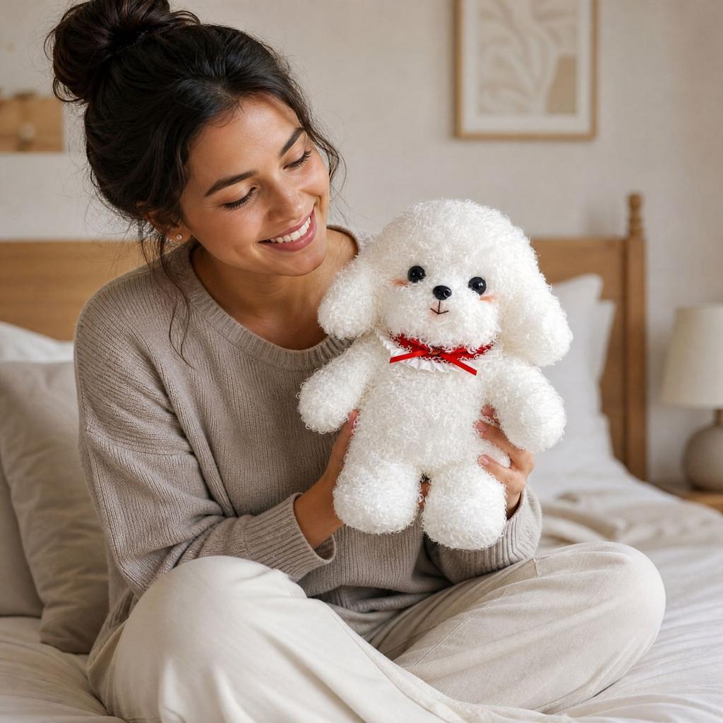 Plush Stuffed Animal Doll Toy for Kids, Soft Cuddly Plushie