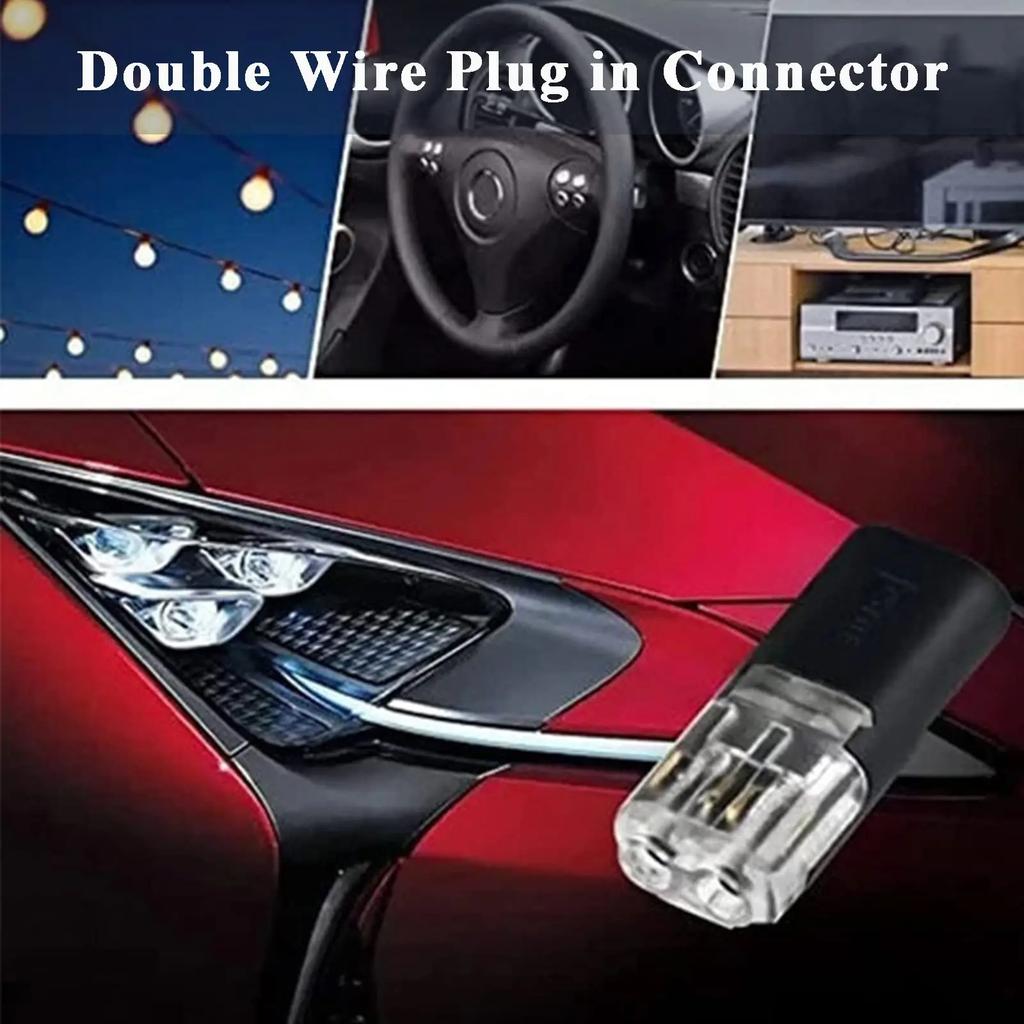 Connettore Filo Spina Impermeabile a 2 Poli Connettori a Scatto per Fili Elettrici Auto Connessione Terminale a Striscia Vendita all'Ingrosso