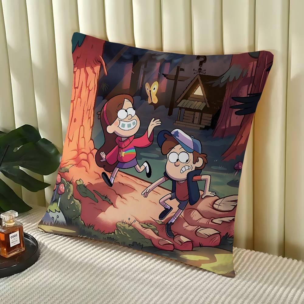 Gravity Falls Stitch Lucky Dragon Pillow Cover Sofa Cushion Cover Home Room Decoration Children Gift
