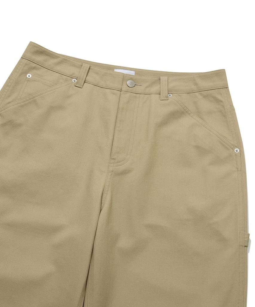 COVERNAT Semi-Wide Fit Work Pants Beige