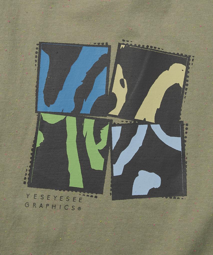 YESEYESEE Y.E.S Split Tee Khaki