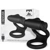 Denver Double Ring with Bullet Vibrator USB Silicone Black