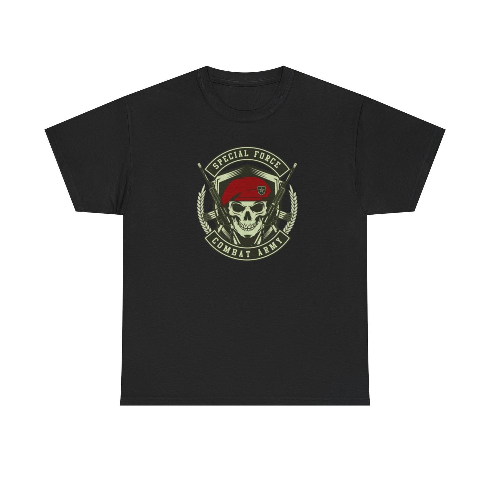 Special Forces Army Graphic T Shirt Vintage Retro Military Unisex Heavy Cotton S