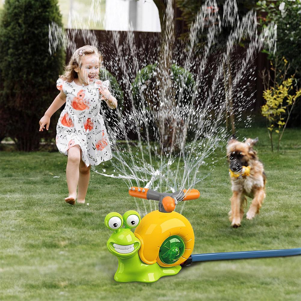 Cartoon Snail Water Sprinkler Baseball Toy Summer Water Game Outdoor Water Toys for Kids Summer Backyard Pool Party Fun