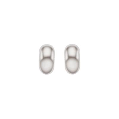 Silver Semicircular Earrings Sc25A32J