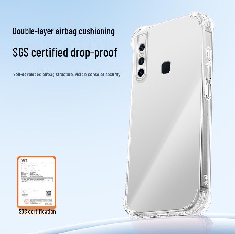 Kompatibel mit vivo S1/S1 Pro Transparente Handyhülle - Anti-Drop TPU, Luftpolster-Ecken, Vollständige Abdeckung, Hochwertiges Minimalistisches Design.