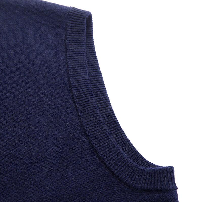 Hengyuanxiang Men's 100% Pure Wool V-Neck Vest