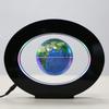 3.5in Magnetic Levitation Floating Globe Magnetic World Map with LED Lights for Home Office Desk Decor 100‑240V Black EU Plug