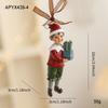 Colorful Retro 3D Resin Bell Pendant for Christmas Tree Decoration