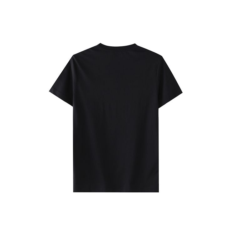 Li Ning Sports Fashion Series Big Logo Casual Round Neck Short Sleeve T-Shirt Men Tops Black ATSQ163-1