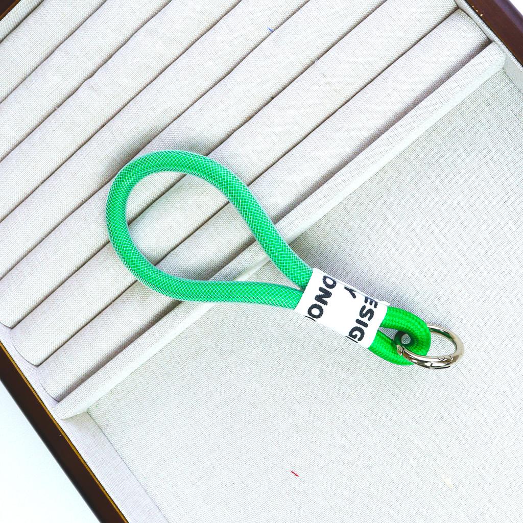 Two-color Mesh Mobile Phone Cord Key Chain Personalized Color Hand Rope Lanyard Hand-woven Anti-loss Rope Wrist Strap Mobile Phone Chain