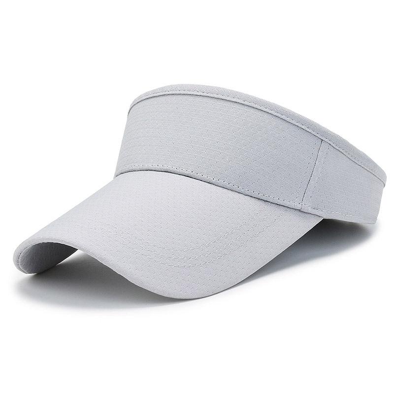 Light plate solid color empty top sun hat women's summer outdoor sports running quick-drying topless cap cap men