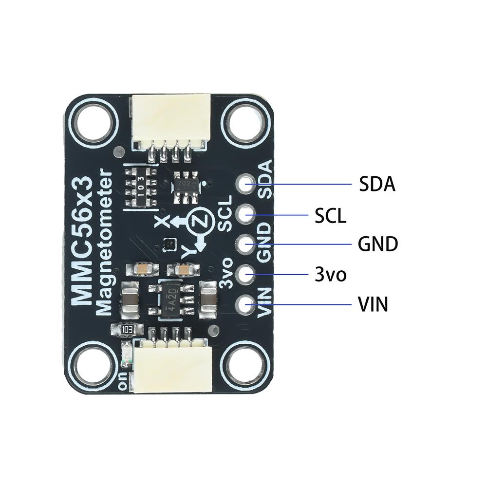 X,Y,Z 3 Axis Triple-Axis Magnetometer 20-bit Ultra-high resolution Compatible With STEMMA QT QWIIC MMC56X3 for arduino 2.2V-3.6V