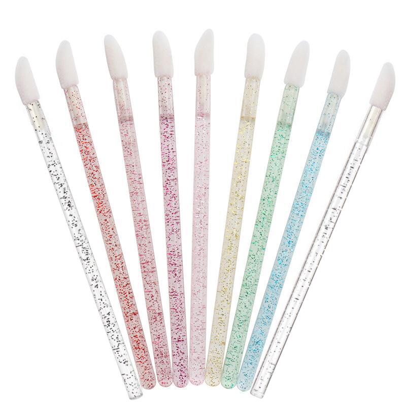 50er-Pack Einweg-Kristall-Lipgloss-Pinsel - Tragbare Make-up-Schönheitswerkzeuge