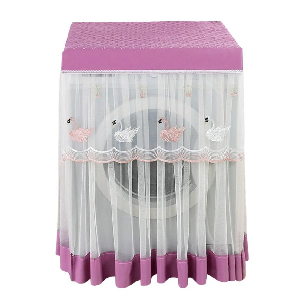 

60x60x80см Пилозахисний чохол для сушильної машини В язаний гачком Мереживний чохол для повністю автоматичної пральної машини Purple Swan