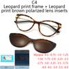 Myopia 2 In 1 Prescription Multifunctional Glasses Polarizing Plate Cat's Eye Frame Magnetic Sunglasses Clip Prescription Women