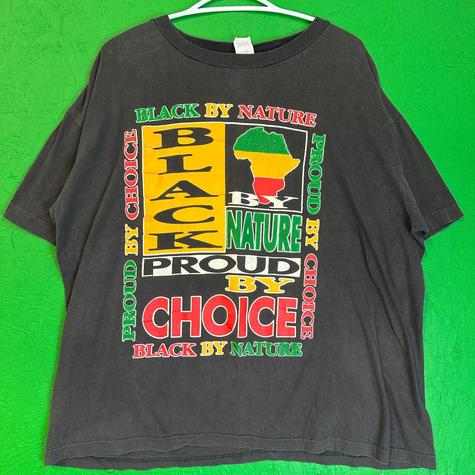 New Vintage BVD 90s Black By Nature African American Pride Black USA XXL