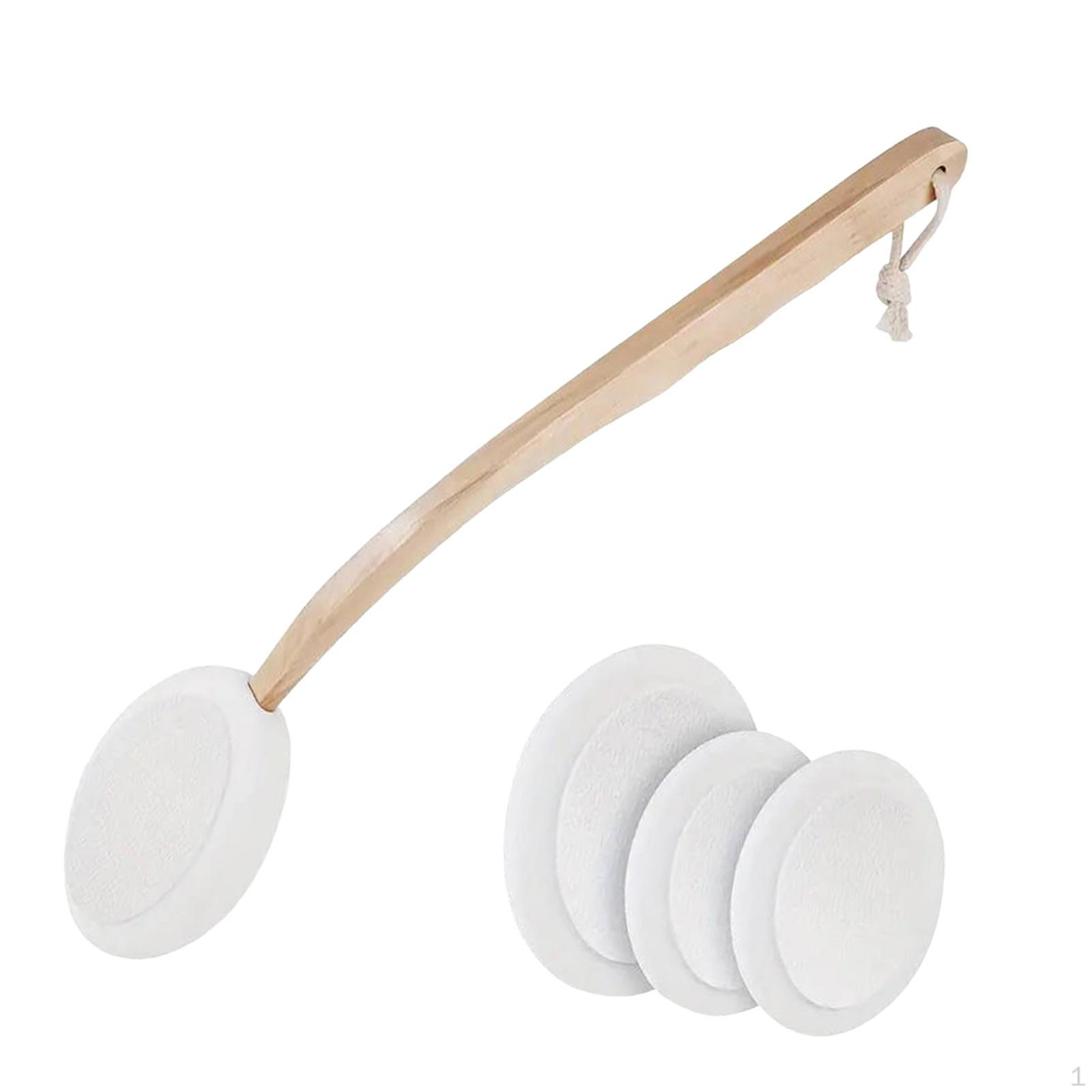 

Кремы для спины Увлажняющий лосьон Длинная ручка Изогнутая конструкция Сменные подушечки Материал ЭВА Дерево Подходит white two size