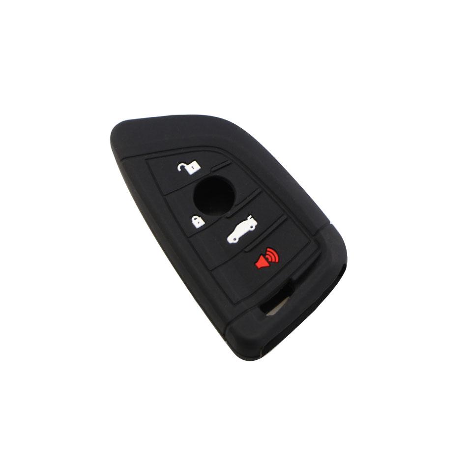 Silicone Car Key Cover Case 3 Buttons Fit For Bmw 1 2 5 Series 218I X1 F48 X5 X6 F15 Smart Remote Car Key Case Shell Accessories