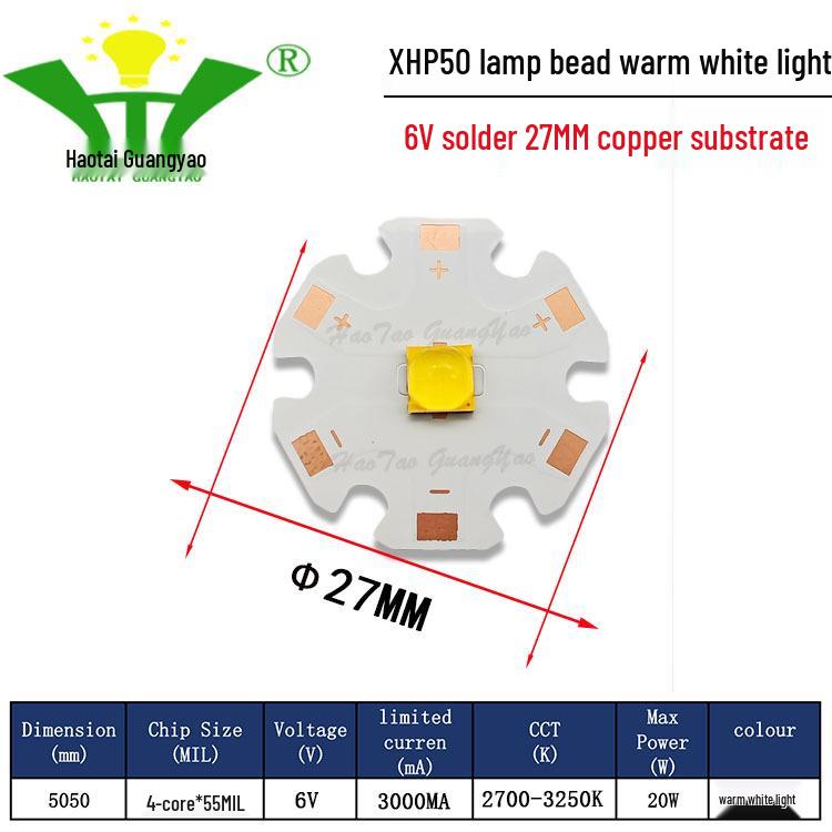 Imitation CREE XHP50 2nd Gen 5050 LED Chip 20W High Power LED Surface Mount Light Source
