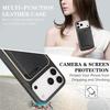 For iPhone 17 Pro Case Compatible with MagSafe Ultra Thin Card Holder PU Leather Coated TPU Cover