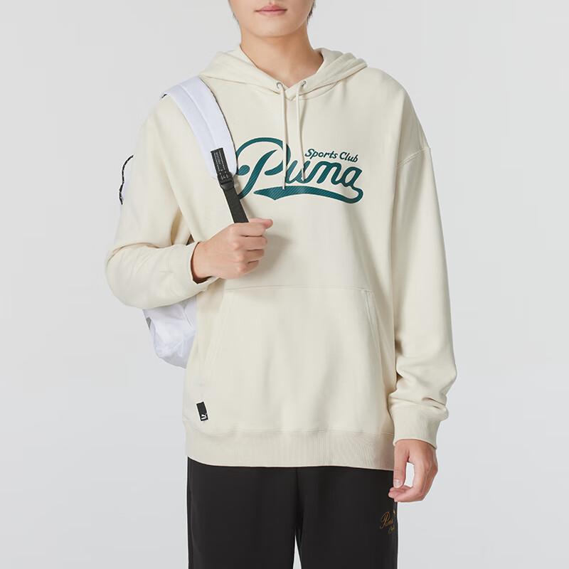 Puma Logo Training Running Comfortable Breathable Sweatshirt Men sweatshirt Beige 630946-80
