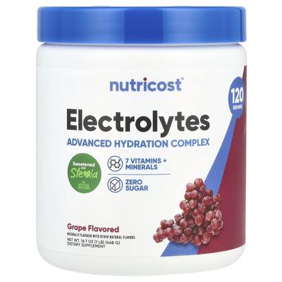 Electrolytes, Advanced Hydration Complex, Grape, 1 Lb (468 G)