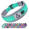 Gepolsterte Hundehalsbänder für kleine mittlere große Hunde Reflektierende Breite Haustierhalsbänder Verstellbar Strapazierfähiges Nylon Neopren Hundehalsband
