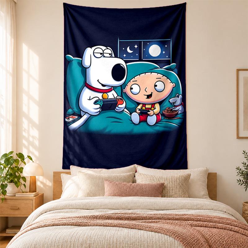 Family Guy Tapestry Highquality for Decorating Living Room Bedroom Dorm Walls Ideal As Bedroom Wallart Orholiday Gift