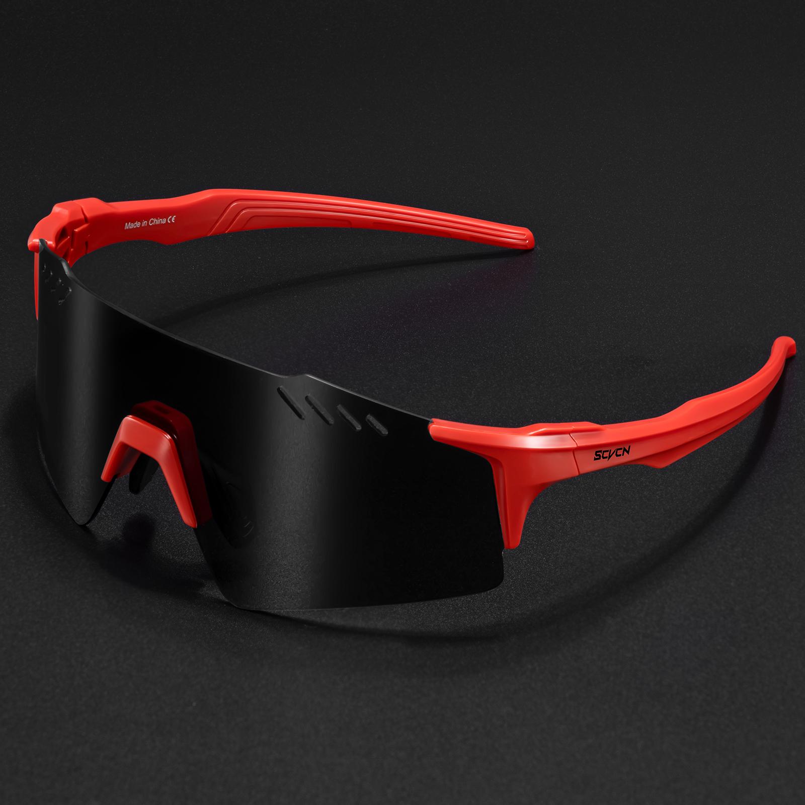

SCVCN Fashion Sunglasses Rimless Cycling Glasss Outdoor Sports Running Drving for Men Fishing Goggles Mtb Bicycle Eyewear 1 Lens