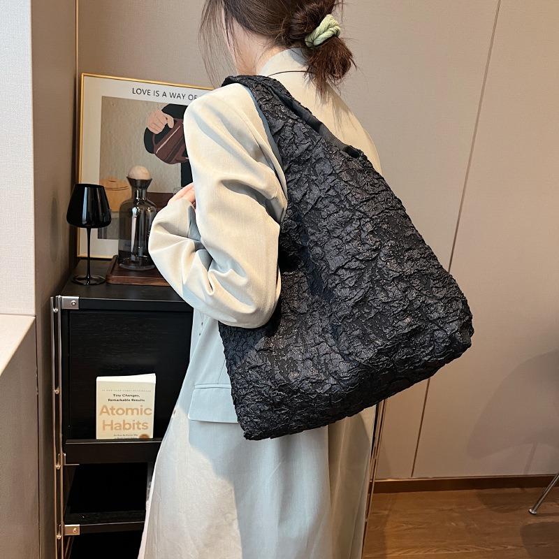 Neue modische und vielseitige Damen-Umhängetasche Muster Handheld Unterarmtasche einfacher Retro-Stil Textur große Kapazität Tragetasche