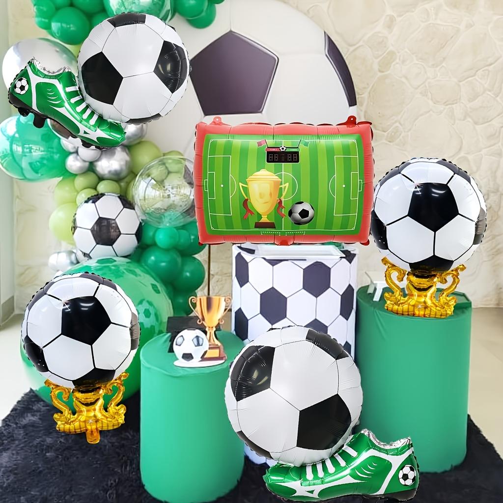 5pcs Football Themed Party Balloons Soccer Field Soccer Shoes Soccer Cup Balloon Sports Competition Decoration Photo Props