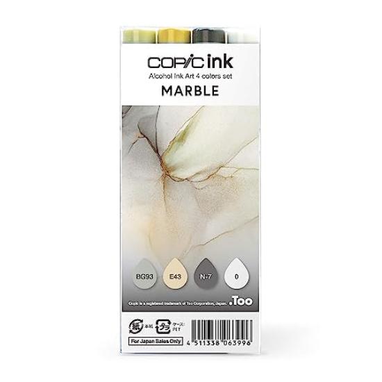 Copic Ink Alcohol Ink Art Set of 4 Marble Resin Colorants