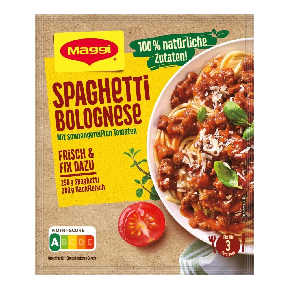 German Maggi Cooking Sauce Fix - Bolognese Spaghetti 36G (3 Portions)