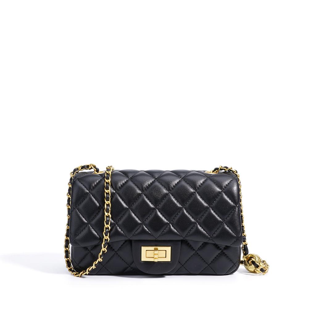 Premium shoulder bag messenger bag foreign style chain handbag fashion sense small fragrant style diamond versatile messenger bag
